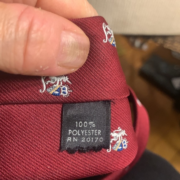 VINTAGE UNICORNS CREST HERALDIC ROYALTY EMBROIDERED NECKTIE - Picture 8 of 12